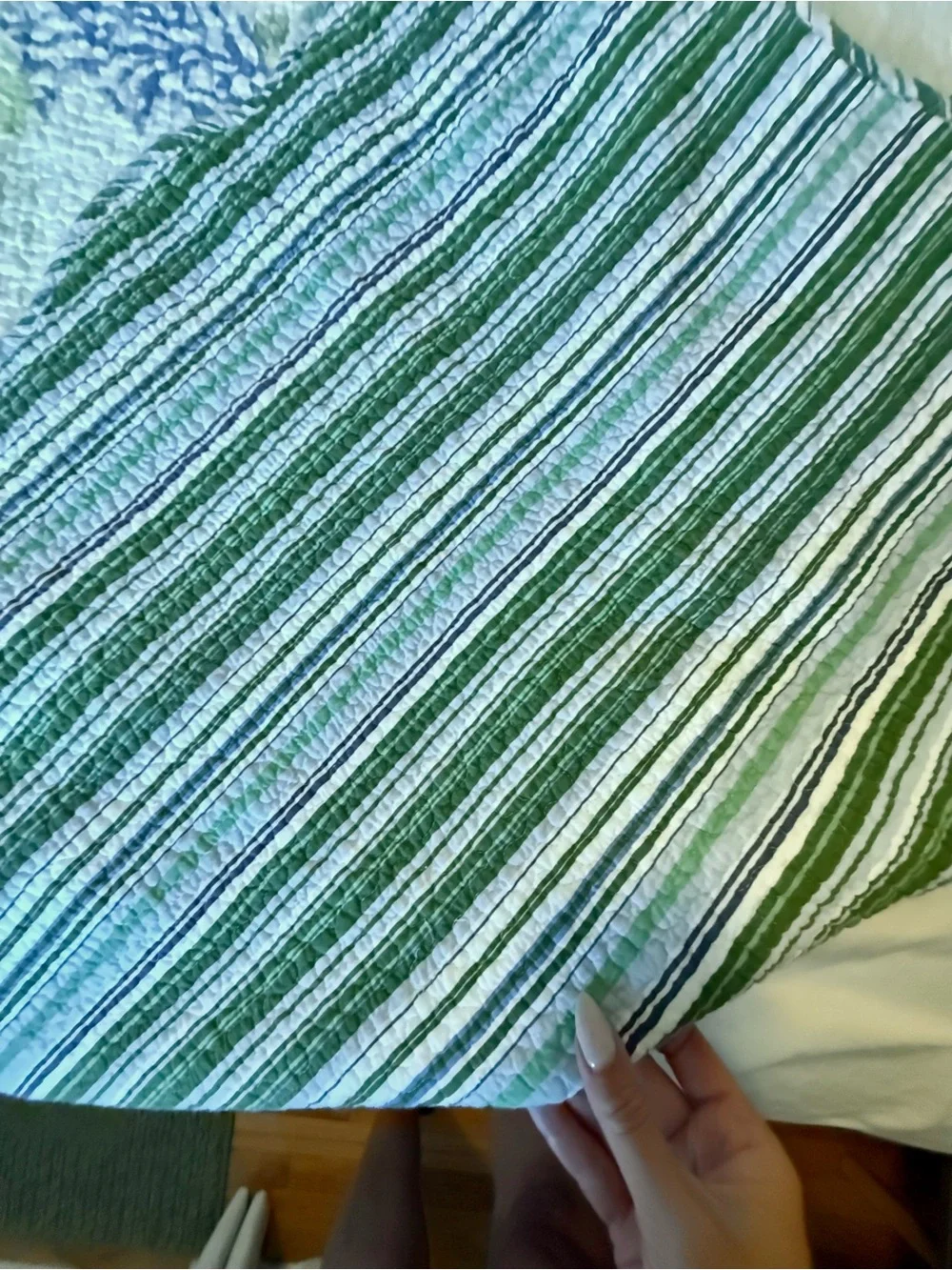 Coastal Floral Quilted Bedspread